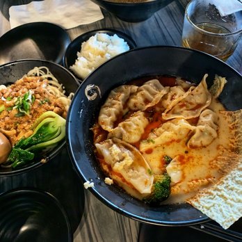 19 GOLD - Minced pork with noodle and Dumpling creamy malatang soup. - Taiwanese Near Me - Seattle, Washington 19 GOLD - Minced pork with noodle and Dumpling creamy malatang soup. - Taiwanese Near Me - Seattle, Washington