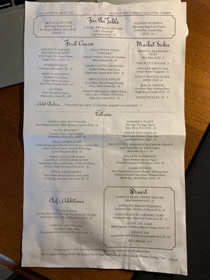 Menu photo 7 White Dog Cafe - Wayne Wayne, PA