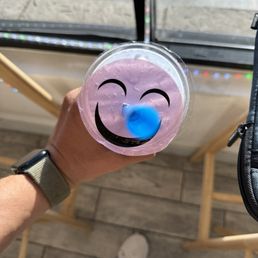 Taro tea, non dairy, but mostly you can see the happy lid of my happy cup. Taro tea, non dairy, but mostly you can see the happy lid of my happy cup.