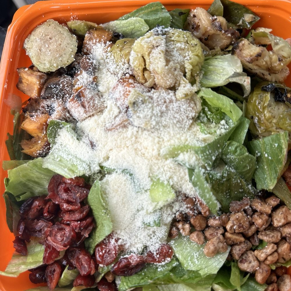 Salad and Go - Sweet potato brussel sprouts romaine etc - Salad Near Me - San Antonio, Texas