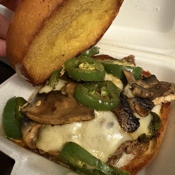 Burgerlicious - Mushroom Swiss Burger with Jalapeños - Burgers Near Me - Lewisville, Texas
