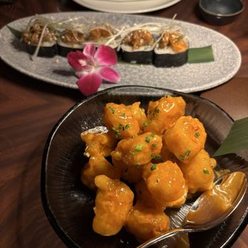 Catch - Crispy Shrimp and salmon poke roll apps - Sushi Bars Near Me - Miami Beach, Florida Catch - Crispy Shrimp and salmon poke roll apps - Sushi Bars Near Me - Miami Beach, Florida