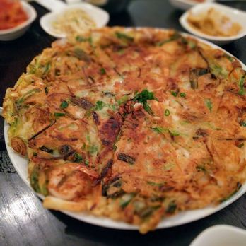 The Crew - Seafood pajeon. It was soggy - Korean Near Me - San Francisco, California