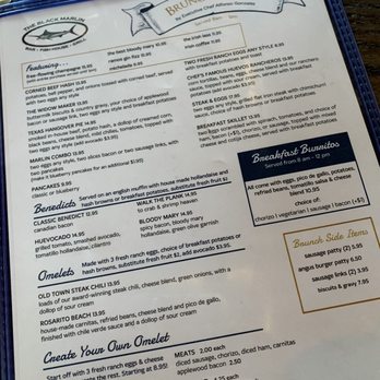 The Black Marlin - Brunch menu - Seafood Near Me - Tustin, California