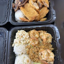 AHI Hawaiian BBQ - Delicious and fresh Hawaiian bbq!! The garlic shrimp and mix plate were big portions. Will come back soon!
