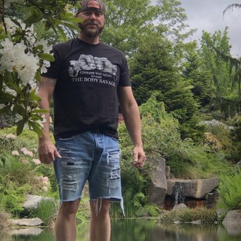 Kubota Garden - Love of my life standing on water!! - Botanical Gardens Near Me - Seattle, Washington