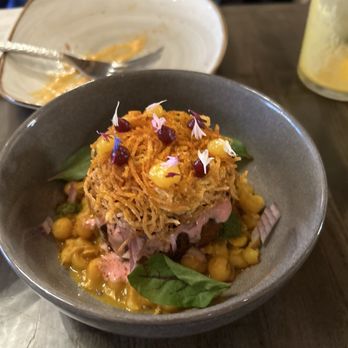 Saffron Modern Indian Dining - Hash Brown Chaat - Indian Near Me - Milwaukee, Wisconsin Saffron Modern Indian Dining - Hash Brown Chaat - Indian Near Me - Milwaukee, Wisconsin
