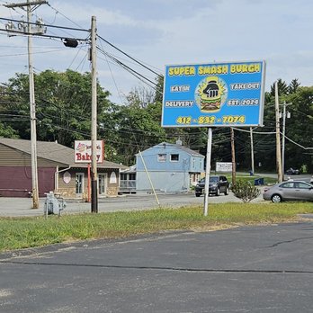 Super Smash Burgh - Roadside sign - Burgers Near Me - Pittsburgh, Pennsylvania Super Smash Burgh - Roadside sign - Burgers Near Me - Pittsburgh, Pennsylvania