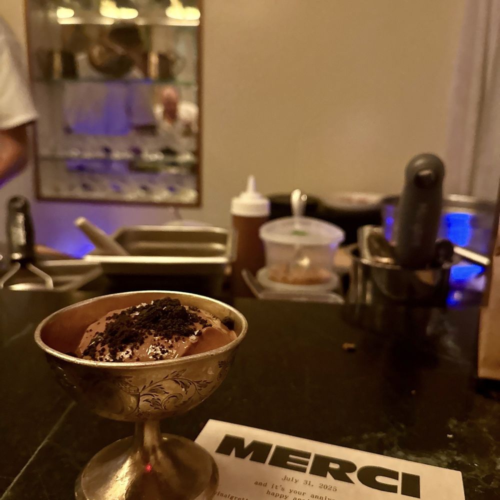 Merci - Mousse - very deep rich chocolate - French Near Me - Charleston, South Carolina