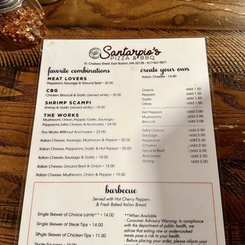 Santarpio's Pizza - Menu - Pizza Near Me - Boston, Massachusetts