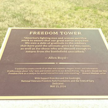 Veterans Freedom Monument - Landmarks & Historical Buildings Near Me - Cary, North Carolina