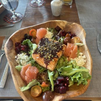 Timber Kitchen & Bar - Scottish Salmon Salad - New American Near Me - Bangor, Maine Timber Kitchen & Bar - Scottish Salmon Salad - New American Near Me - Bangor, Maine