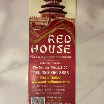 Red House - Menu - Chinese Near Me - Scottsdale, Arizona Red House - Menu - Chinese Near Me - Scottsdale, Arizona