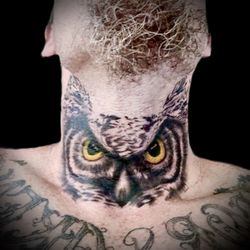 Neck tattoo