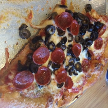 Crust! Cafe and Pizzeria - Pepperoni and black olive pizza. - Pizza Near Me - Pittsburgh, Pennsylvania