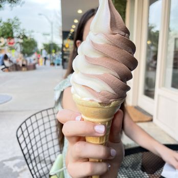 Cousin’s Creamery - Vanilla & Chocolate Swirl Cone - Ice Cream & Frozen Yogurt Near Me - Midland, Texas Cousin’s Creamery - Vanilla & Chocolate Swirl Cone - Ice Cream & Frozen Yogurt Near Me - Midland, Texas