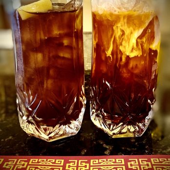 Thai Spices Restaurant - two glasses of iced tea - Thai Near Me - Lodi, California