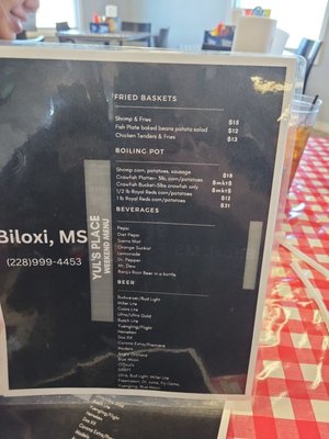 Menu photo 5 Yul's Place Biloxi, MS Menu photo 5 Yul's Place Biloxi, MS