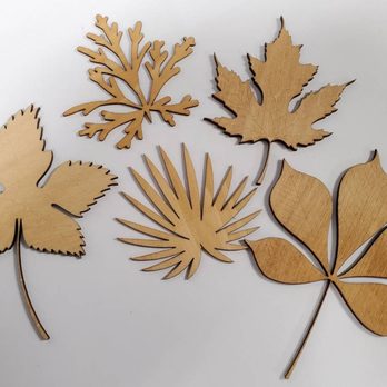 Talus Design 3D - Laser cut leafs from 1/8" birch plywood - Engraving Near Me - Portland, Oregon Talus Design 3D - Laser cut leafs from 1/8" birch plywood - Engraving Near Me - Portland, Oregon