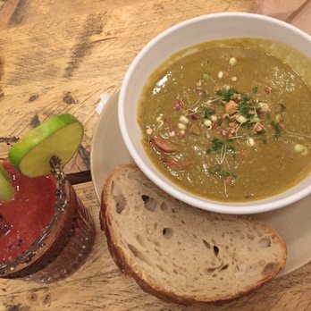 Coffee & Coconuts - Curry pea soup wth smoked sausage - Coffee & Tea Near Me - Amsterdam, New Hampshire