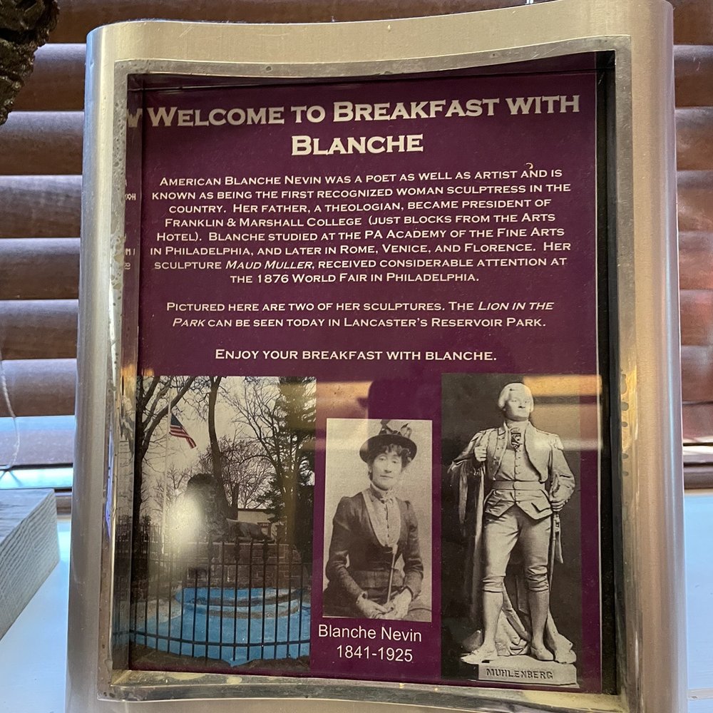 Lancaster Arts Hotel - Having breakfast with Blanche this morning! - Hotels Near Me - Lancaster, Pennsylvania