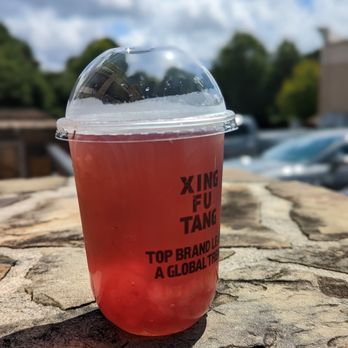 Xing Fu Tang - Damascus Rose Tea with lime and strawberry boba - Bubble Tea Near Me - Duluth, Georgia Xing Fu Tang - Damascus Rose Tea with lime and strawberry boba - Bubble Tea Near Me - Duluth, Georgia