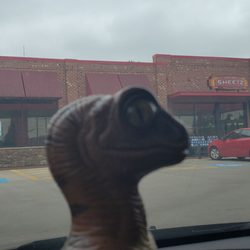 Sheetz - Bob the Raptor says "Mammals come here to get gas and stuff!: