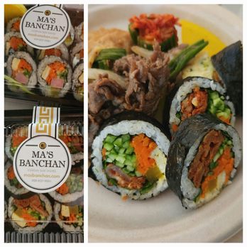 Ma’s Banchan - Kimbap + banchan, thumbs up. - Korean Near Me - Diamond Bar, California Ma’s Banchan - Kimbap + banchan, thumbs up. - Korean Near Me - Diamond Bar, California