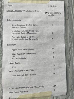 Menu photo 4 Finn's Pizza Homer, AK