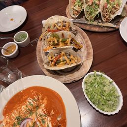 enchiladas suzias, pork tacos, chicken tacos enchiladas suzias, pork tacos, chicken tacos