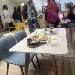 How most of the tables looked .. this was on the cleaner end