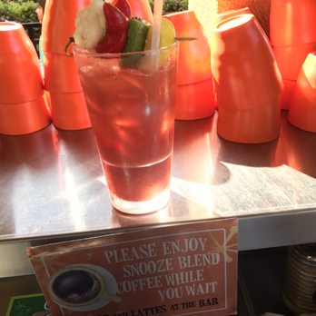 Snooze, an A.M. Eatery - Spicy bloody mary ($8) very good - Breakfast & Brunch Near Me - Tustin, California Snooze, an A.M. Eatery - Spicy bloody mary ($8) very good - Breakfast & Brunch Near Me - Tustin, California
