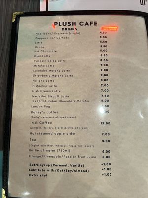 Menu photo 2 Plush Cafe and Bar Toronto, ON