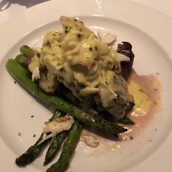 The Capital Grille - Filet mignon topped with crab in a bearbaise sauce. - Steakhouses Near Me - Plano, Texas The Capital Grille - Filet mignon topped with crab in a bearbaise sauce. - Steakhouses Near Me - Plano, Texas