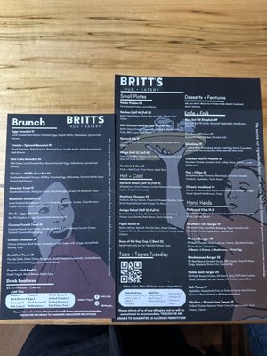 Menu photo 3 Britt's Pub and Eatery Saint John, NB