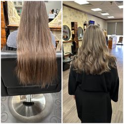 Champions Hair Salon - Right at 12" gone and loving it.