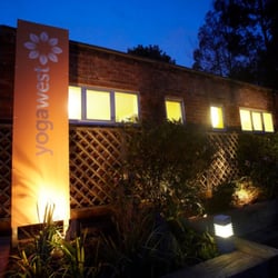 YogaWest - Entrance at Night