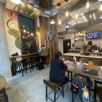 Foxtail Coffee Midtown Atlanta - interior with the signage - Coffee & Tea Near Me - Atlanta, Georgia