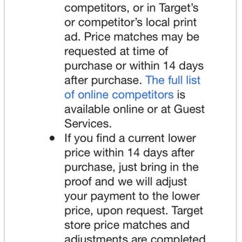 Target - Price match guarantee, or not in my case. - Department Stores Near Me - San Francisco, California Target - Price match guarantee, or not in my case. - Department Stores Near Me - San Francisco, California
