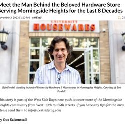 University Hardware & Housewares - Recently Featured in  the Westside Rag 11/03/2023