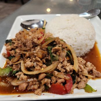 U-D thai restaurant - Pork Pad Kra Pao - Thai Near Me - Fresno, California