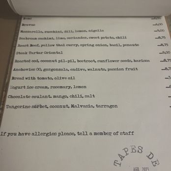 Nem - Menu - Tapas Bars Near Me - Sitges, B
