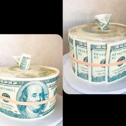 Izzy's Cake Pops - Money roll cake.