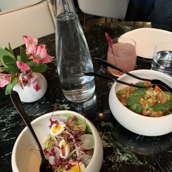 Wayan - Left: avocado gado gado Right: lobster noodles - Indonesian Near Me - New York, New York