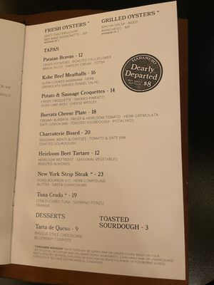 Menu photo 1 Dearly Departed Denver, CO