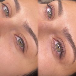 Esthetics by Kar - Before & After of a lash lift + tint