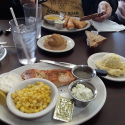 Sunrise Family Restaurant - Wife's salmon