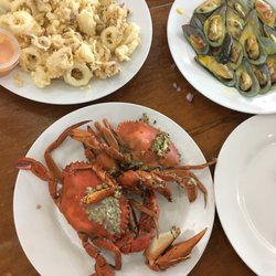 Trinity - Calamares, alimango and baked tahong