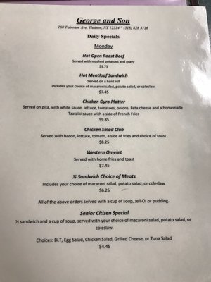 Menu photo 6 George & Son Restaurant Hudson, NY Menu photo 6 George & Son Restaurant Hudson, NY