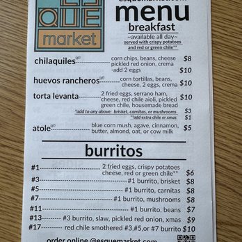 Es Que Market - Menu 1 - Sandwiches Near Me - Albuquerque, New Mexico